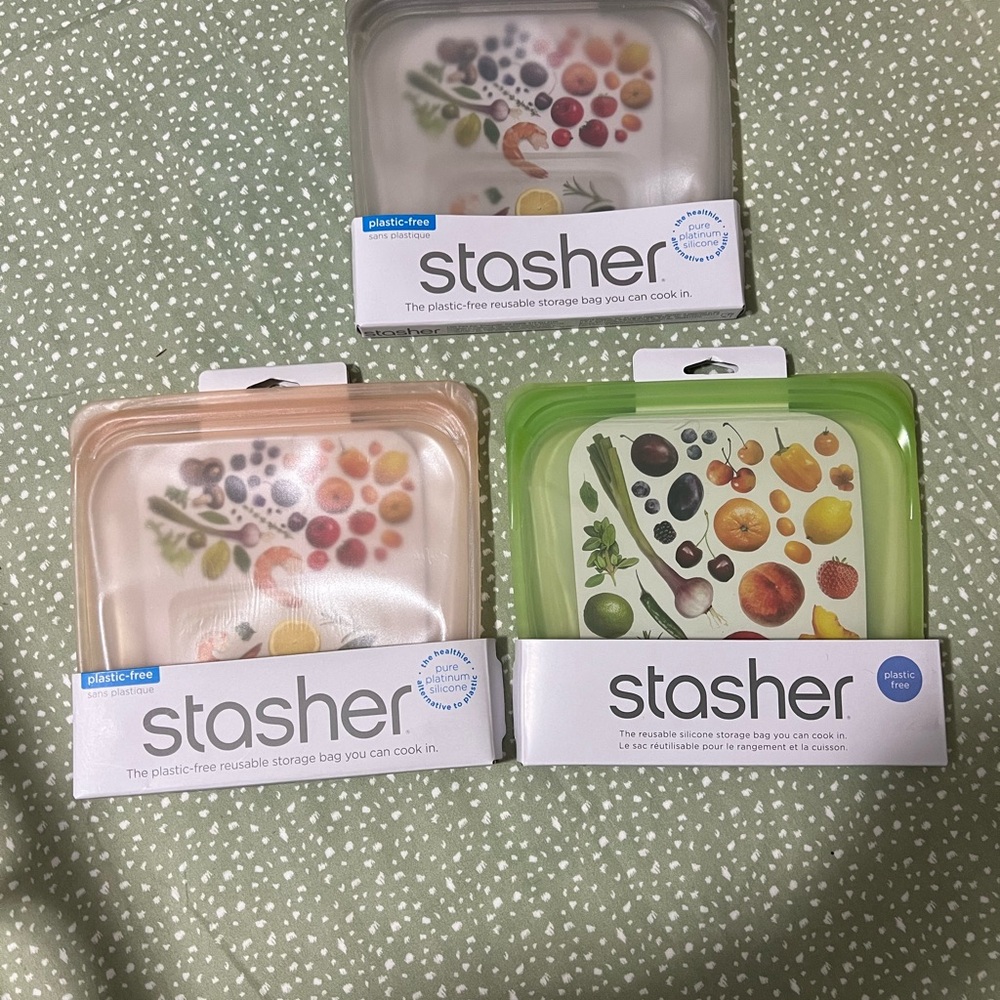 Stasher Reusable Storage Bags Set